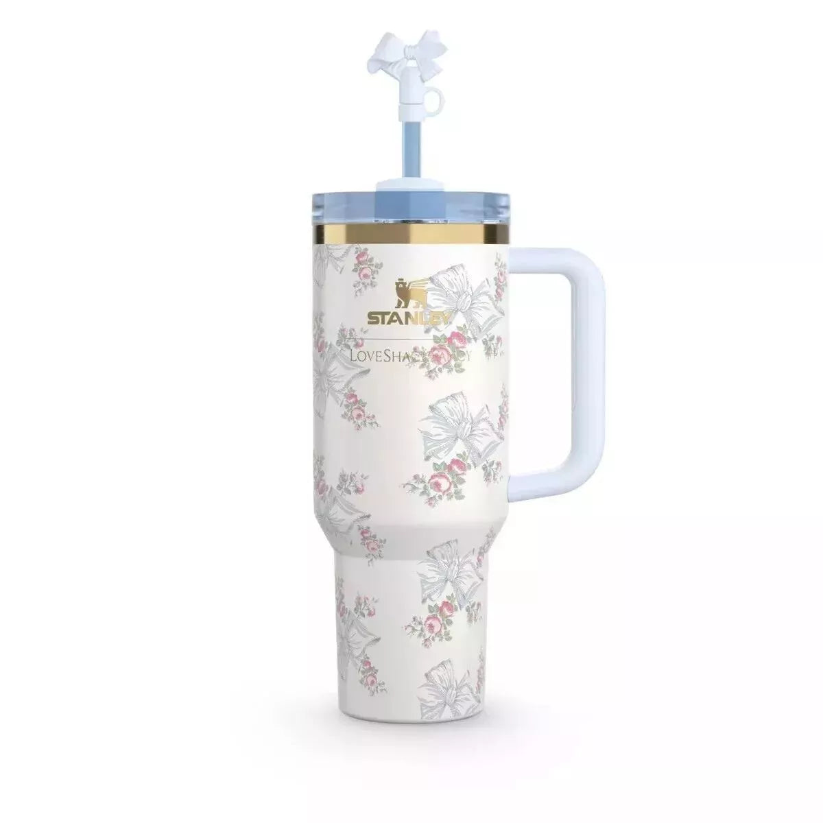 Special Drinkware Promotion Stanley x Love Shack Fancy Tumbler 40oz Rosa Beaux Blue Holiday Limited Edition