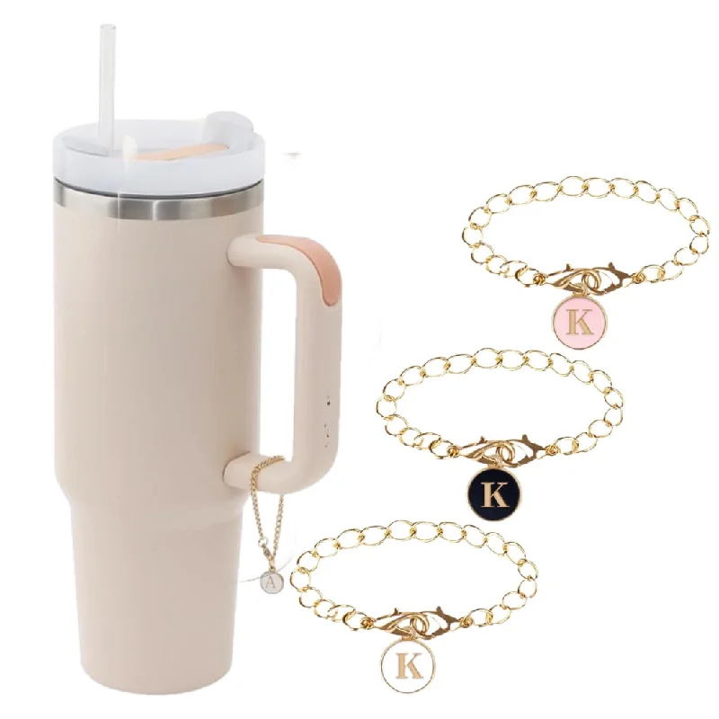 Unique Drinkware Gifts Monogram Charm Dangle | Cup Accessory