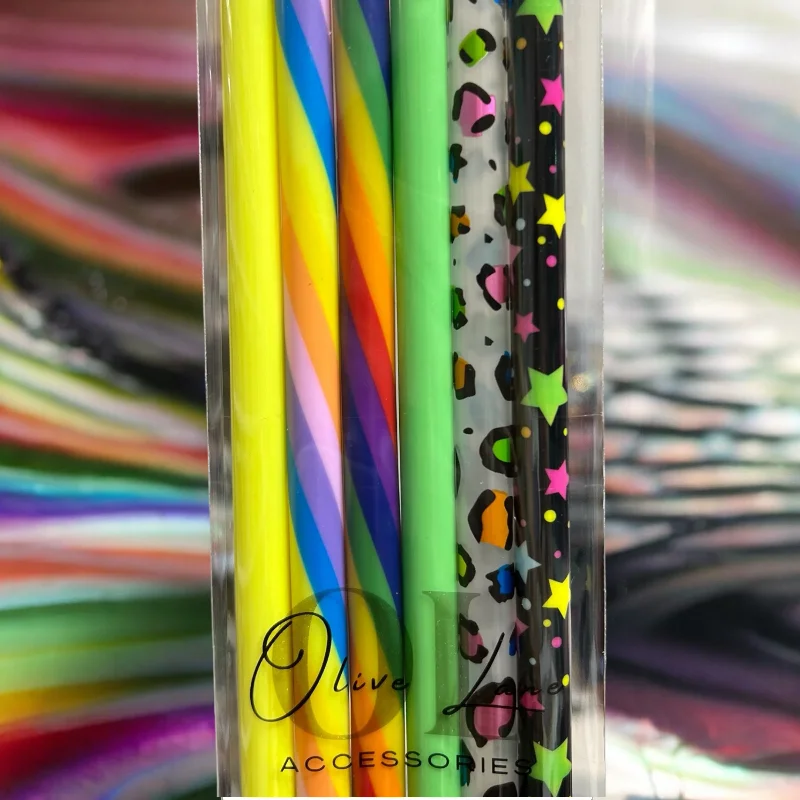 Drinkware Bundle Offer Rainbows 6-pack SET Straws (40oz Tumbler)