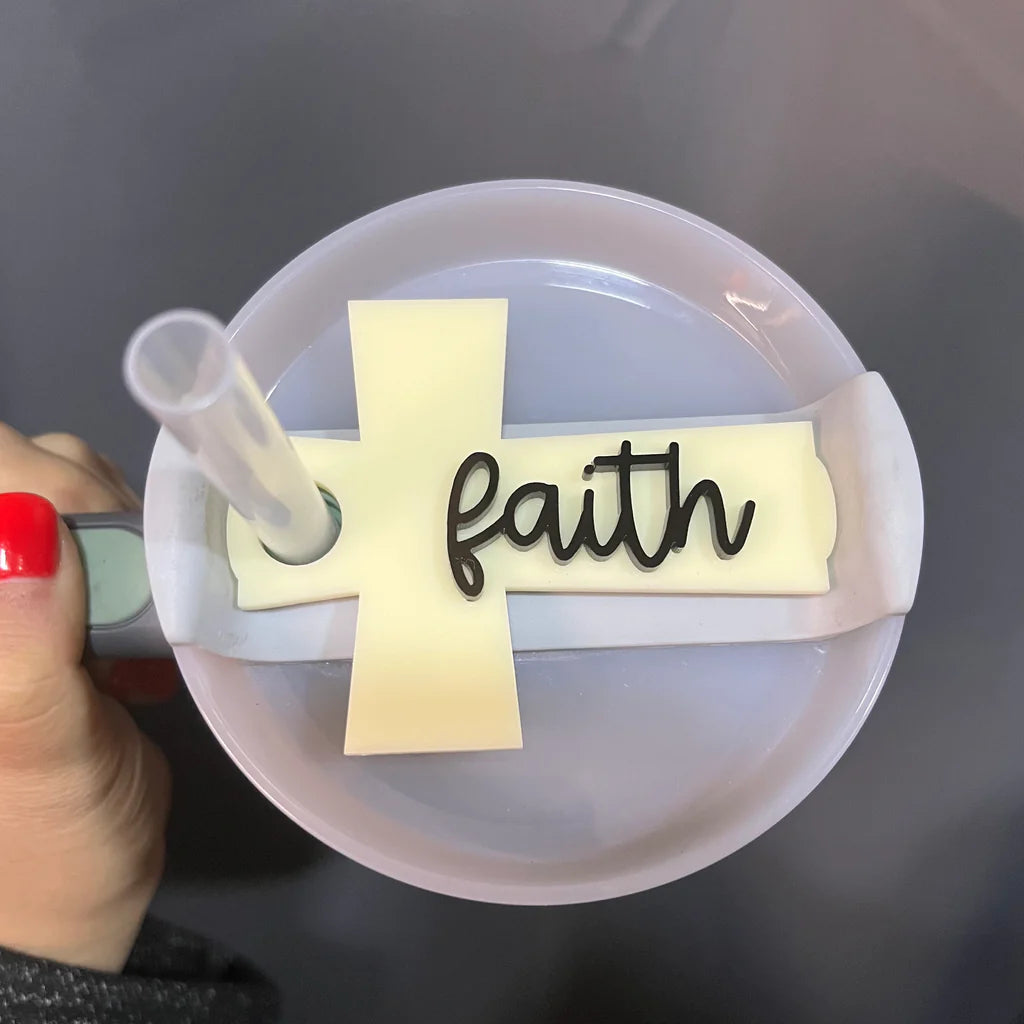 Special Offer Drinkware Ivory Cross Tumbler Topper