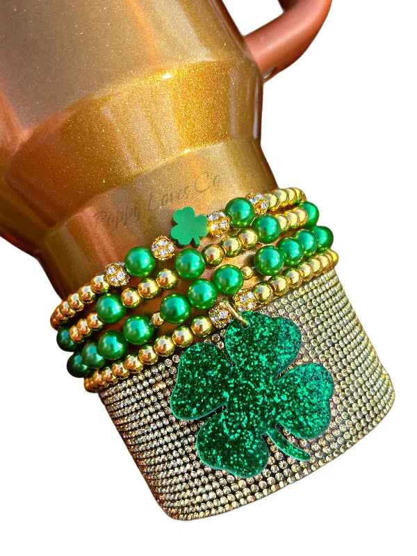 Insulated Bottles Promotion Lucky Clover Cup Bracelets