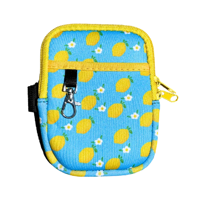 Seasonal Drinkware Sale Lemon Print Bottle Pouch