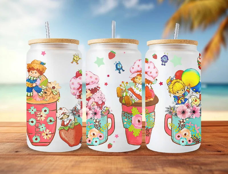 Drinkware Clearance Cartoon 80s Glass Can, 80s cartoons png, rainbow girl floral Libbey Glass Can 16oz, rainbow brite Glass Can Png, Retro 80s cartoons wrap Drinkware Clearance Cartoon 80s Glass Can, 80s cartoons png, rainbow girl floral Libbey Glass Can 16oz, rainbow brite Glass Can Png, Retro 80s cartoons wrap
