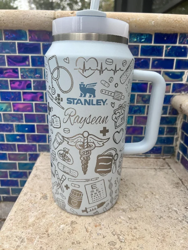 Imited-Time Drinkware Sale Personalized 40oz Stainless Steel Tumbler With Handle