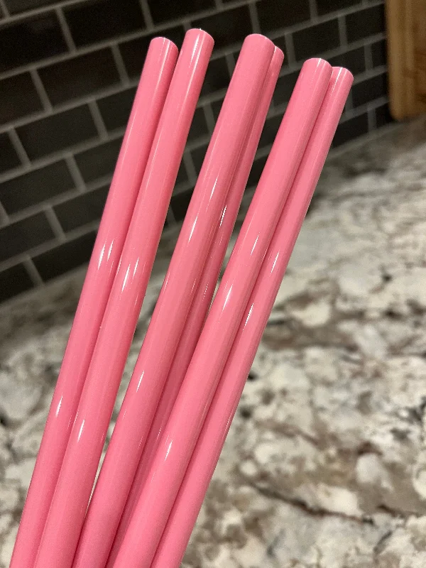 Stainless Steel Cups Bubblegum Pink Straw (40oz Tumbler)