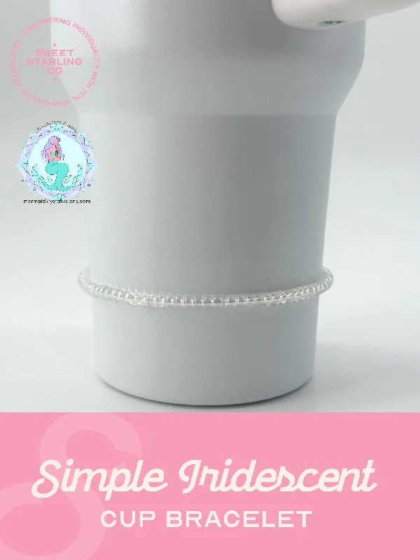 Travel Drinkware Simple Iridescent Cup Bracelet