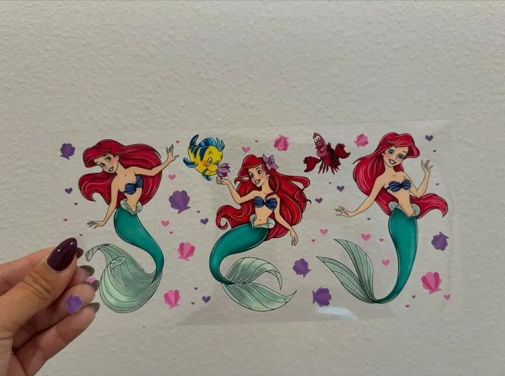 Buy Drinkware Sets Disney Little Mermaid 3 Ariel Floating Flounder Sebastian UV DTF Wrap Transfer 16oz | No Heat Needed | Waterproof | Permanent Adhesive Buy Drinkware Sets Disney Little Mermaid 3 Ariel Floating Flounder Sebastian UV DTF Wrap Transfer 16oz | No Heat Needed | Waterproof | Permanent Adhesive