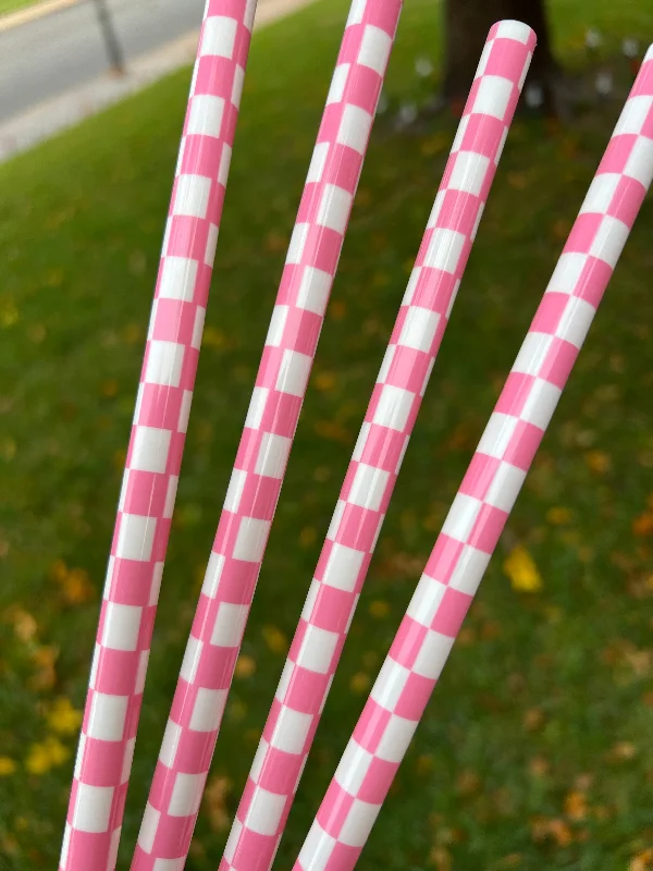 Exclusive Drinkware Sale White Pink Check Straw (40oz Tumbler)