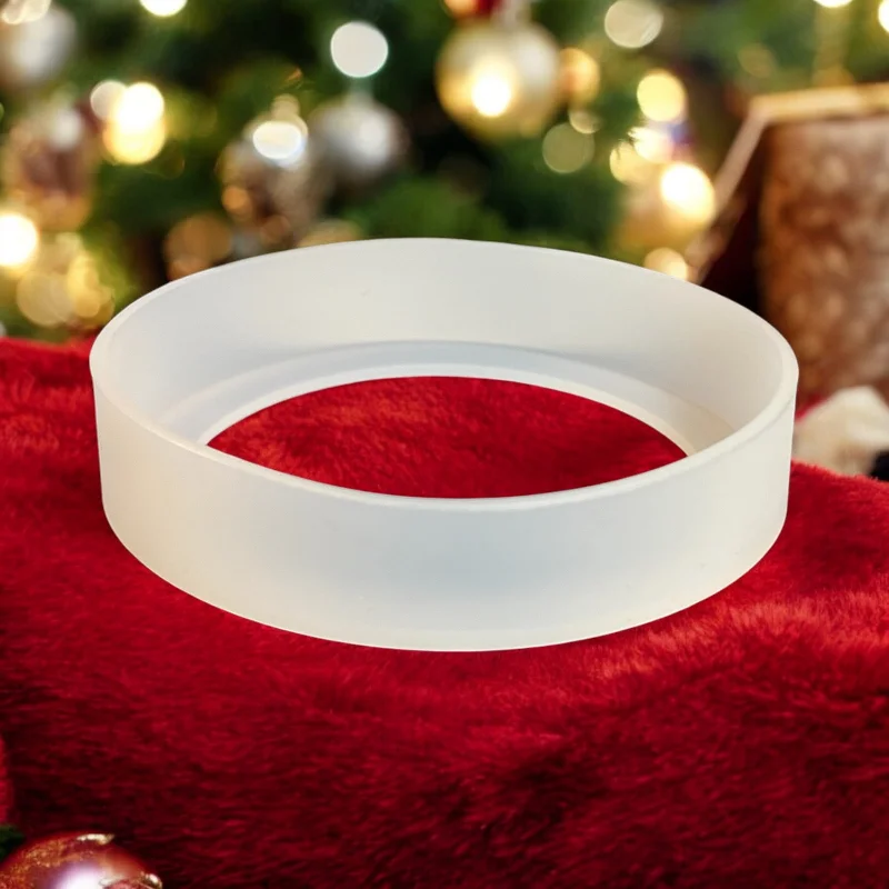 Seasonal Drinkware Sale Transparent 9.0 cm Silicone Tumbler Bumper