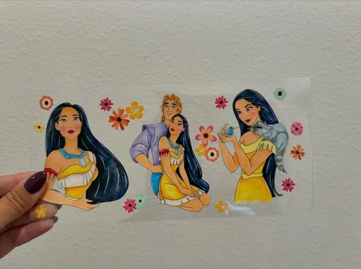 Reusable Drinkware Deals Disney Pocahontas UV DTF Wrap Transfer 16oz | No Heat Needed | Waterproof | Permanent Adhesive Reusable Drinkware Deals Disney Pocahontas UV DTF Wrap Transfer 16oz | No Heat Needed | Waterproof | Permanent Adhesive