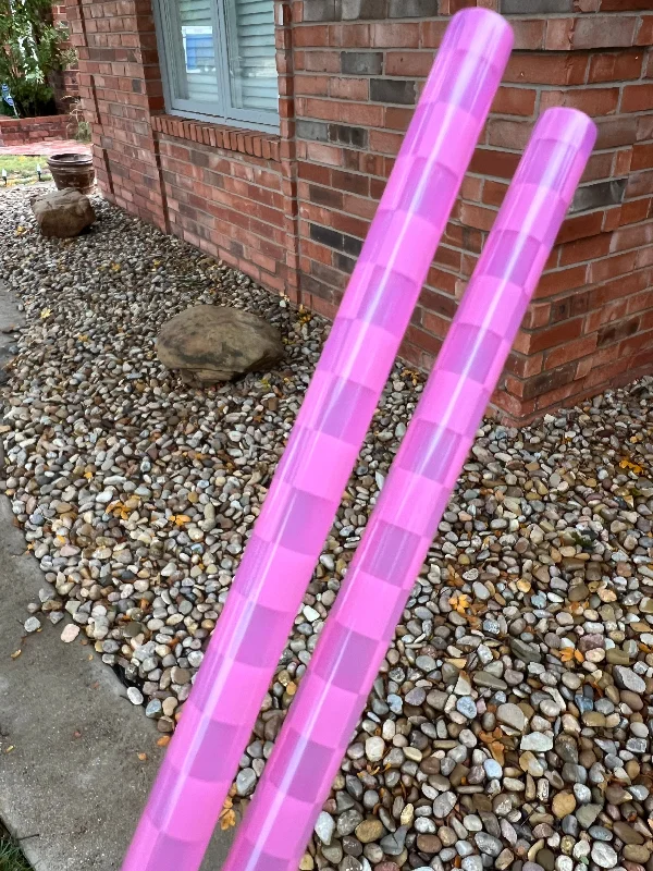 Special Drinkware Promotion Clear Color Change Pink Check Straw (40oz Tumbler)