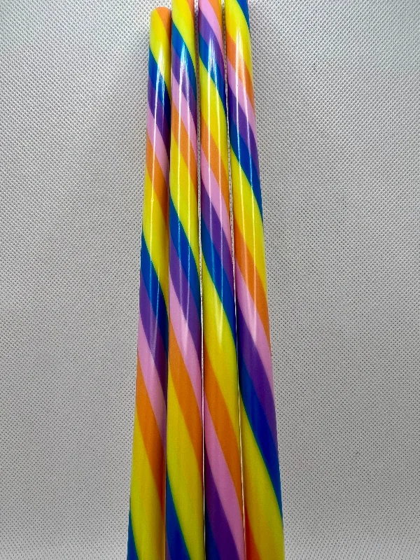 Premium Glassware Pastel Rainbow Straw (40oz Tumbler)