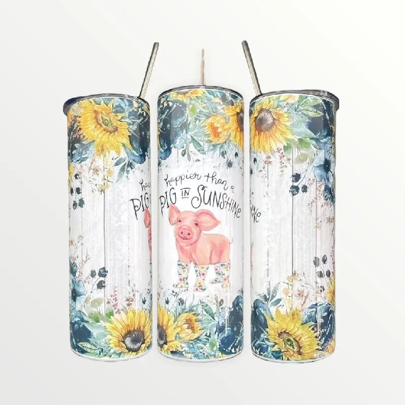 Drinkware Bundle Offer Pig in Sunshine 20/30oz Insulated Skinny Tumbler