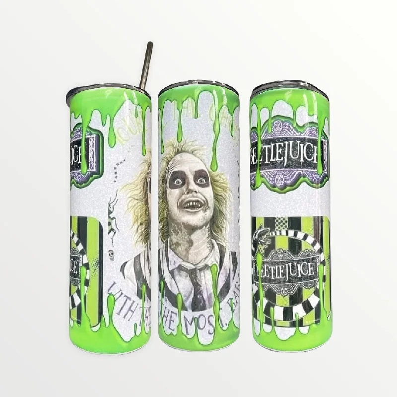 Drinkware Gifts For Friends Beetlejuice Tumbler Cup 20/30oz Insulated Skinny Tumbler