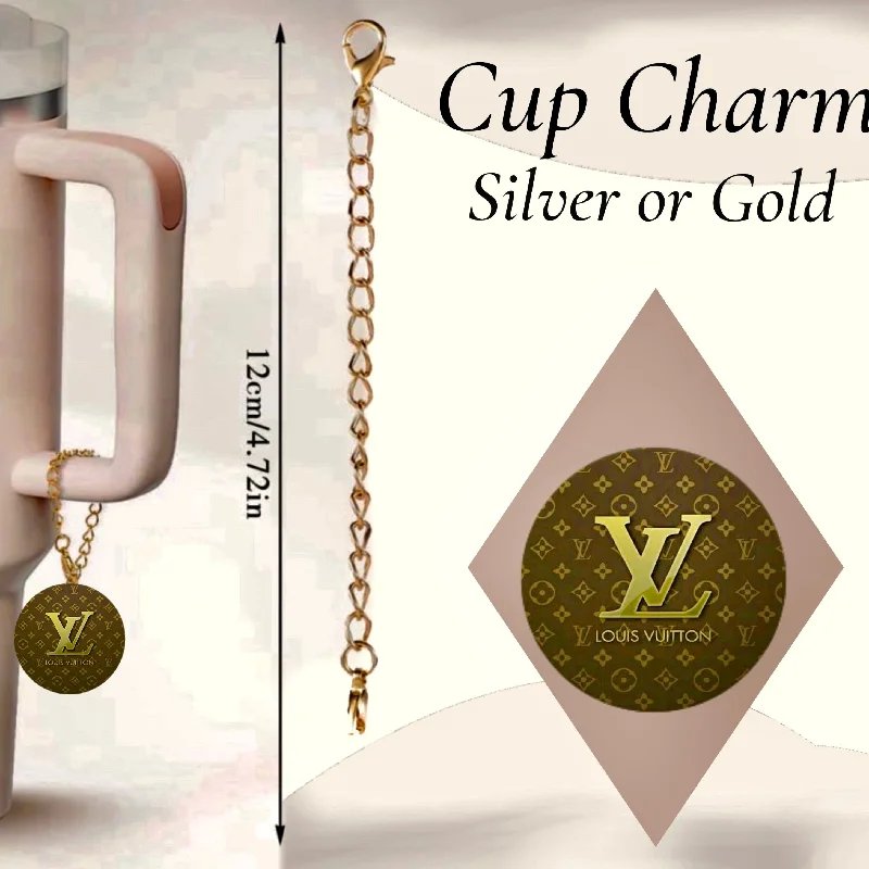 Stylish Drinkware Collection Louis Vuitton Charm Dangle | Cup Accessory
