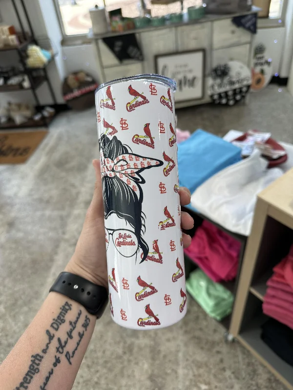 The Latest Fashion Trends Messy Bun Sports Fan Tumbler