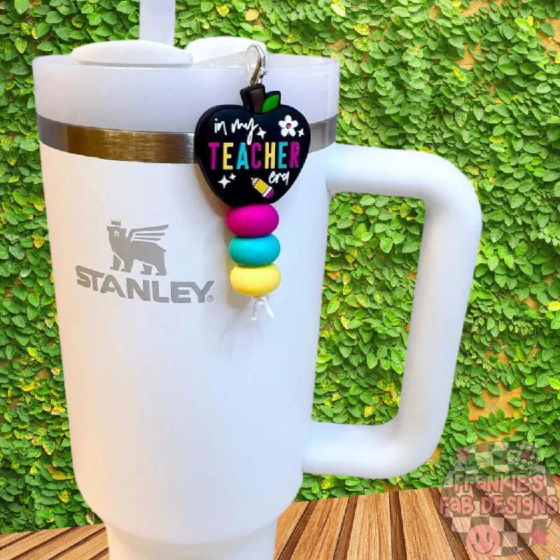 Stainless Steel Cups In My Teacher Era Cup Charm