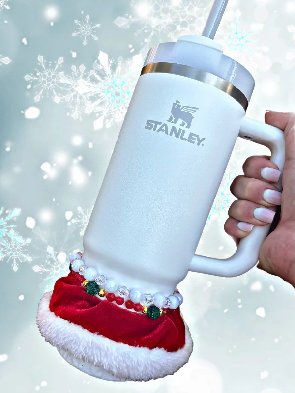 Luxury Drinkware Promotion Holiday Cup Skirt. Choose Red or Green.