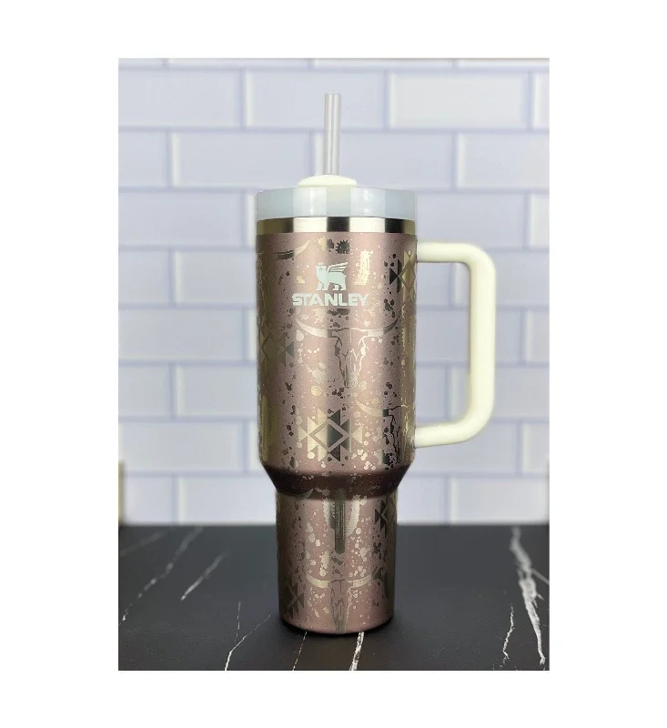Decorative Drinkware Sale 40oz Stanley Quencher Tumbler Western Aztec 360 Wrap Design, Laser Engraved Gift for Her Stanley TikTok Cup Decorative Drinkware Sale 40oz Stanley Quencher Tumbler Western Aztec 360 Wrap Design, Laser Engraved Gift for Her Stanley TikTok Cup