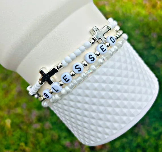 Decorative Drinkware Blessed Cup Bracelets. Stanley Cup Tumbler Accessories.