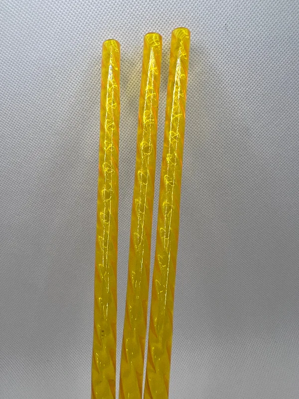 Drinkware Discounts Yellow Crystal Swirly Straw (40oz Tumbler)