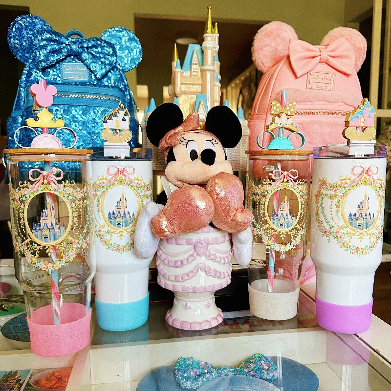 Special Drinkware Promotion Dreamy Castle Inspired Large Castle 40 oz White or Glass Tumbler with Bumper Special Drinkware Promotion Dreamy Castle Inspired Large Castle 40 oz White or Glass Tumbler with Bumper