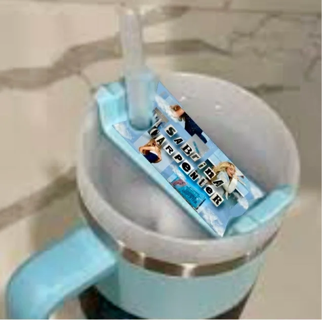 New Year Drinkware Offer Sabrina Carpenter Expresso Collage Stanley Lid Topper
