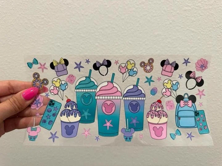 Vacuum-Insulated Bottles Disney Ice Cream Lounge Fly UV DTF Wrap Transfer 16oz | No Heat Needed | Waterproof | Permanent Adhesive Vacuum-Insulated Bottles Disney Ice Cream Lounge Fly UV DTF Wrap Transfer 16oz | No Heat Needed | Waterproof | Permanent Adhesive