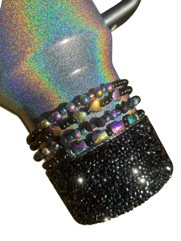 Personalized Drinkware Gifts Midnight Glitz  Cup Bracelets