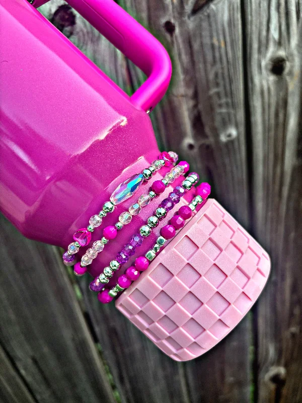 Drinkware Markdowns Punch Shimmer Cup Bracelets. Winter Wonderland Collection.