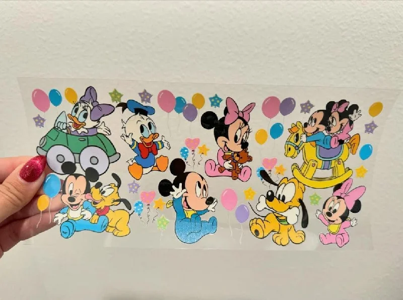 Travel Tumblers Sale Disney Character Toddlers UV DTF Wrap Transfer 16oz | No Heat Needed | Waterproof | Permanent Adhesive Travel Tumblers Sale Disney Character Toddlers UV DTF Wrap Transfer 16oz | No Heat Needed | Waterproof | Permanent Adhesive
