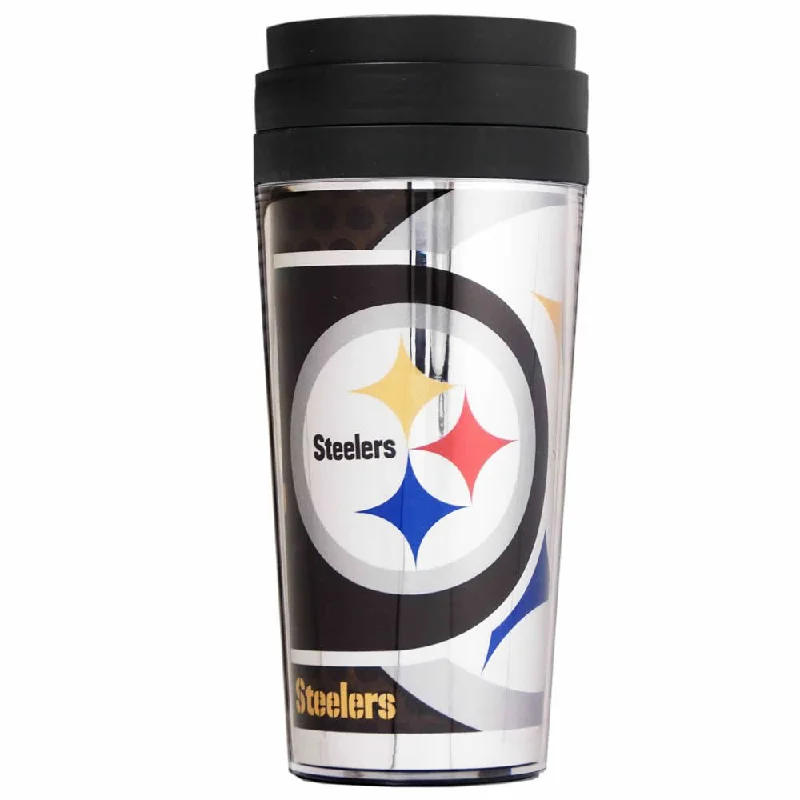 Decorative Drinkware Pittsburgh Steelers NFL 16oz. Metallic Wrap Tumbler Cup