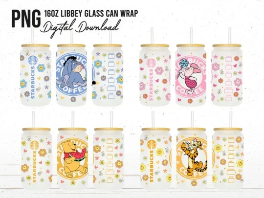Limited-Time Drinkware Discounts Spring Bear 16oz Glass Can Wrap, 16oz Libbey Can Glass, Flower Cartoon Tumbler Wrap, Full Glass Can Wrap, Floral Cartoon Glass Can Png Limited-Time Drinkware Discounts Spring Bear 16oz Glass Can Wrap, 16oz Libbey Can Glass, Flower Cartoon Tumbler Wrap, Full Glass Can Wrap, Floral Cartoon Glass Can Png