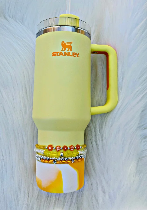 On-The-Go Drinkware Yellow Sunshine Cup Bracelets