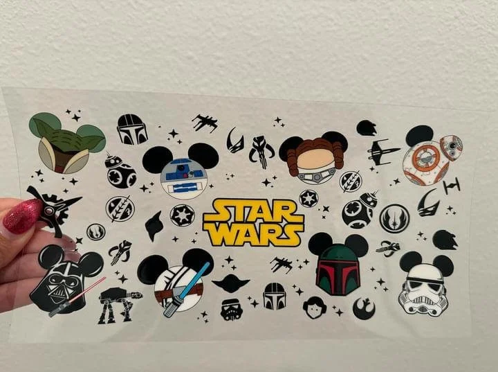 Travel Tumblers Sale Disney Space Wars UV DTF Wrap Transfer 16oz | No Heat Needed | Waterproof | Permanent Adhesive Travel Tumblers Sale Disney Space Wars UV DTF Wrap Transfer 16oz | No Heat Needed | Waterproof | Permanent Adhesive