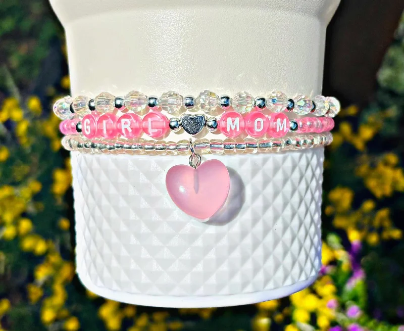 Drinkware Gift Set Girl Mom Cup Bracelets