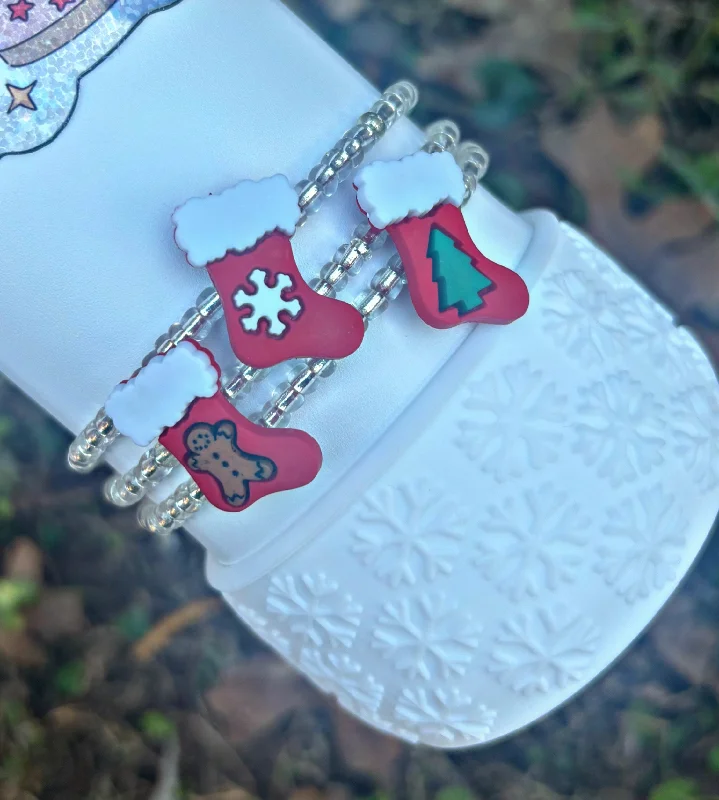 Holiday Drinkware Discount Stocking Trio Cup Bracelets