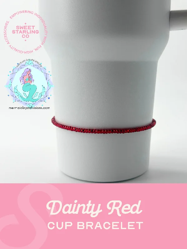 Insulated Bottles Promotion Dainty Red Cup Bracelet