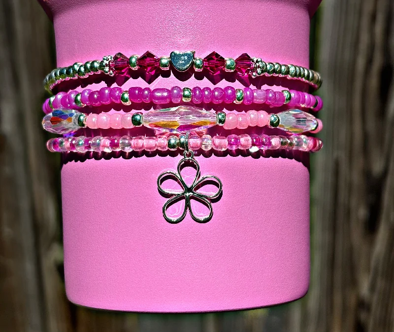 Set Of Tumblers Peony Cup Bracelets. Stanley Cup Accessories.