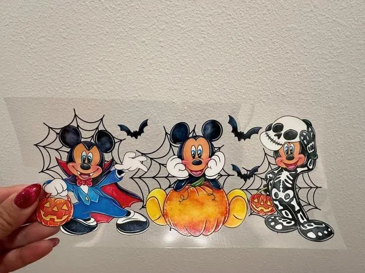 Tumbler Deals Disney Mick E Mouse Halloween UV DTF Wrap Transfer 16oz | No Heat Needed | Waterproof | Permanent Adhesive Tumbler Deals Disney Mick E Mouse Halloween UV DTF Wrap Transfer 16oz | No Heat Needed | Waterproof | Permanent Adhesive