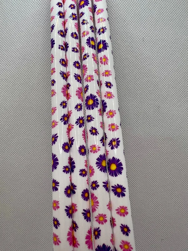 Crystal Drinkware White Daisy Straw (40oz Tumbler)