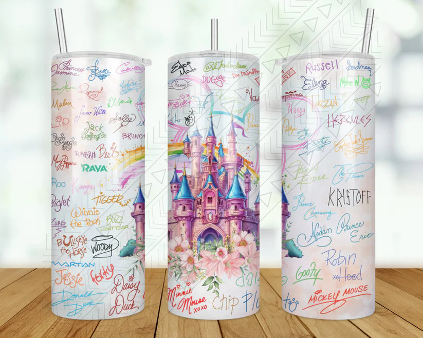 Insulated Drinkware Disney Castle Character Signatures Tumbler
