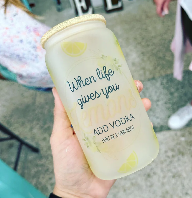 Don't Miss Out Lemon Glass Can Tumbler