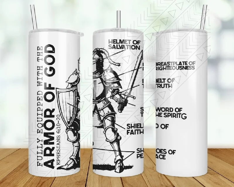 Elegant Glassware Sale Armor Of God (male) Tumbler