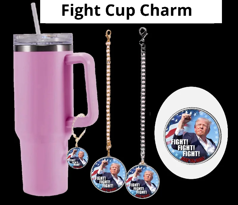 Discounted Drinkware Trump Fight Charm Dangle | Cup Accessory