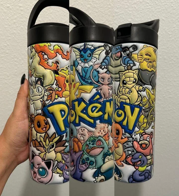 Premium Fashion Pokemon Inflated 20 oz Tumbler