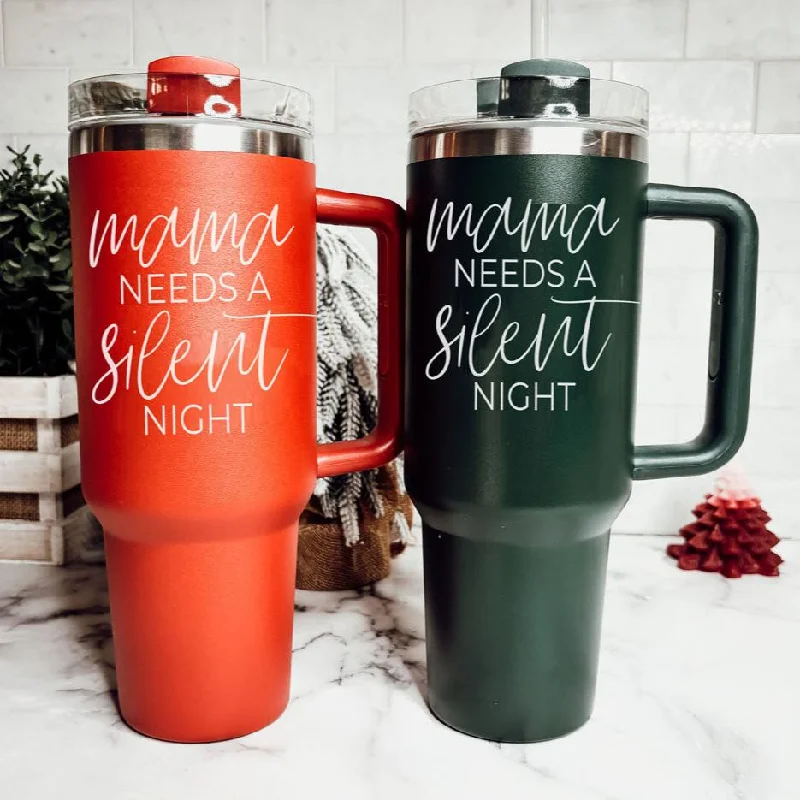 Durable Steel Drinkware Silent Night 40oz