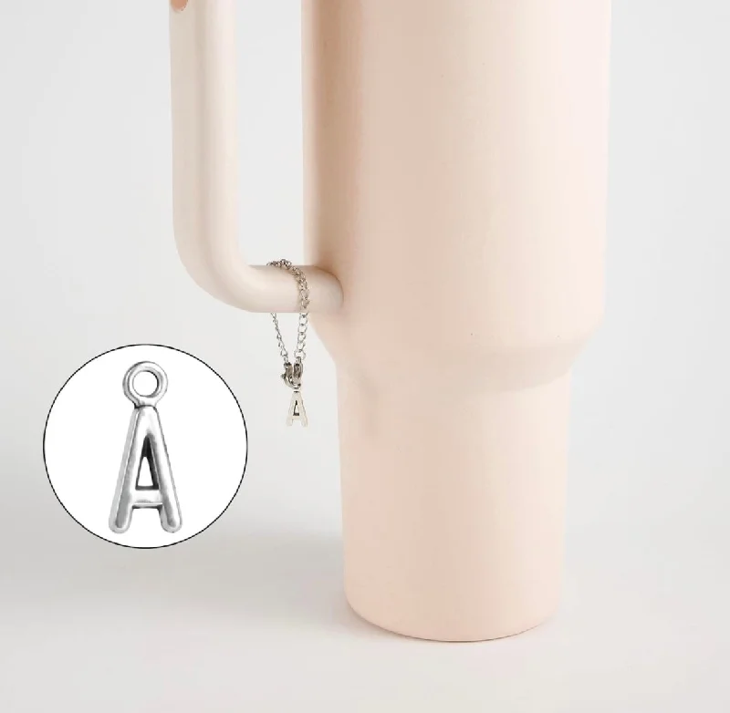 Travel Drinkware Letter Cup Charm Dangle