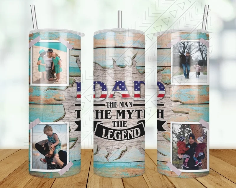 Special Drinkware Promotion Dad The Man The Myth The Legend Custom Photos