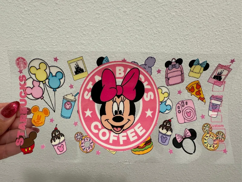 Elegant Glassware Sale Disney Snacks Mini Mouse Starbs UV DTF Wrap Transfer 16oz | No Heat Needed | Waterproof | Permanent Adhesive Elegant Glassware Sale Disney Snacks Mini Mouse Starbs UV DTF Wrap Transfer 16oz | No Heat Needed | Waterproof | Permanent Adhesive
